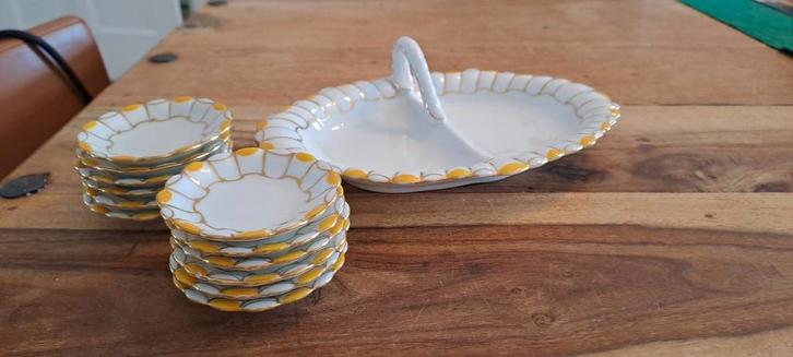 Antiek Serveersetje J. Harte, Antiek en Kunst, Antiek | Servies compleet, Ophalen of Verzenden