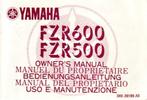 Yamaha FZR600 en FZR500 manual handleiding (4978z), Ophalen of Verzenden, Yamaha