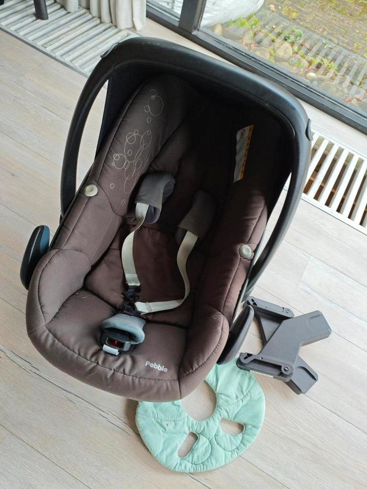 Maxi Cosi Pebble + toebehoren, Kinderen en Baby's, Autostoeltjes, Gebruikt, Maxi-Cosi, 0 t/m 13 kg, Autogordel of Isofix, Zijbescherming