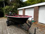 Complete goed onderhouden visboot  (400 x 160) incl. trailer, Watersport en Boten, Vis- en Consoleboten, Ophalen, Gebruikt, Polyester