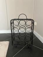 Wijnrek | Zwart | 12 flessen | 47x35, Huis en Inrichting, Ophalen, 5 tot 15 flessen, Zo goed als nieuw, Metaal
