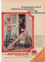 Retro reclame 1975 Motobécane Mobylette brommer Cady, Verzenden, Overige typen