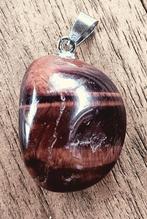 DB09 Ketting hanger rode tijgeroog nugget 26x20x14mm, Overige voorstellingen, Verzenden, Nieuw, Steen of Mineraal