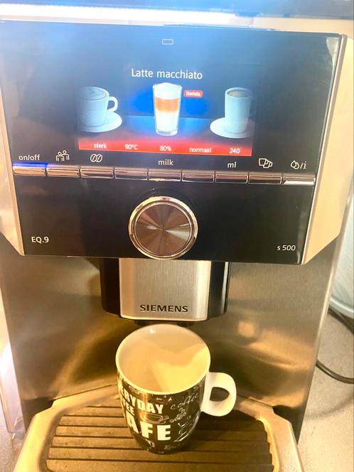 Siemens eq9 s500 koffiemachine, Witgoed en Apparatuur, Koffiezetapparaten, Zo goed als nieuw, Gemalen koffie, Koffiebonen, Koffiemachine