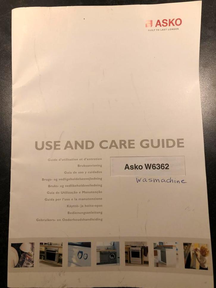 Asko W6362 Wasmachine - Voorlader. Nu of nooit!, Witgoed en Apparatuur, Wasmachines, Gebruikt, Voorlader, 4 tot 6 kg, 85 tot 90 cm