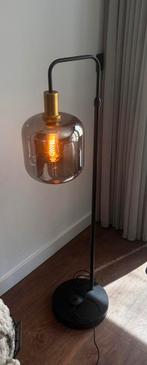 Mooie smoke glas vloerlamp, Huis en Inrichting, Lampen | Vloerlampen, Ophalen, Zo goed als nieuw, Glas, 150 tot 200 cm