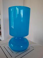 Vintage Lykta Blauw Glazen Tafellamp, Ophalen of Verzenden, Glas, Minder dan 100 cm