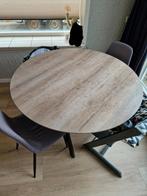 Ronde eettafel 120cm, Huis en Inrichting, Tafels | Eettafels, Ophalen, Rond, Zo goed als nieuw, Vier personen