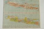 Dubbelprent kaart Java, Boeken, Atlassen en Landkaarten, Gelezen, Wereld, Ophalen of Verzenden, 1800 tot 2000