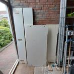 Witte houten bedombouw 140x200, Ophalen, Gebruikt, Wit, Tweepersoons