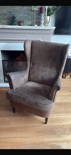 Ikea Strandmon fauteuil kleur cognac, Huis en Inrichting, Ophalen, Gebruikt, Klassiek, 75 tot 100 cm