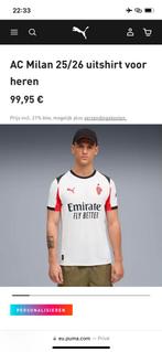 AC Milan uitshirt, Maat XS of kleiner, Ophalen of Verzenden, Zo goed als nieuw, Shirt