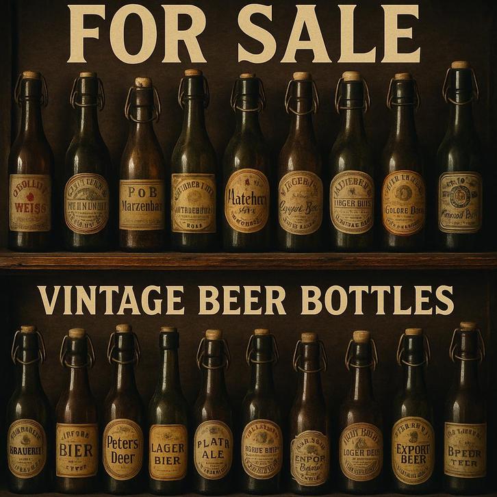 Grote verzameling oude bierflessen uit jaren ‘90/‘00, Verzamelen, Biermerken, Gebruikt, Flesje(s), Heineken, Ophalen