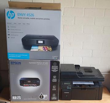 Partij van 6 Printers –Werking Onbekend, Mag voor weinig weg beschikbaar voor biedingen