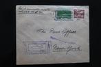 1e Transatlantische vlucht KLM naar New Yorik1946 Stempel!!, Ophalen of Verzenden, Envelop