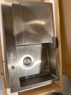 Rvs spoelbak, Huis en Inrichting, Keuken | Complete keukens, Ophalen, Gebruikt, Grijs, Staal of Rvs