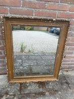 Antieke verweerde spiegel , mooi patina, Ophalen of Verzenden, Rechthoekig, 50 tot 100 cm, Minder dan 100 cm