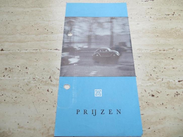 Prijslijst Volkswagen 7-1962, VW 1200, VW 1500, VW Transport, Boeken, Auto's | Folders en Tijdschriften, Gelezen, Volkswagen, Ophalen of Verzenden