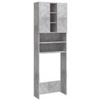 Wasmachinekast 64x25,5x190 cm betongrijs, (Half)hoge kast, Variato store, Ophalen of Verzenden, Zo goed als nieuw