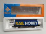 ROCO H0 4318 Containerdraagwagen met Railhobby container OVP, Hobby en Vrije tijd, Modeltreinen | H0, Gelijkstroom of Wisselstroom