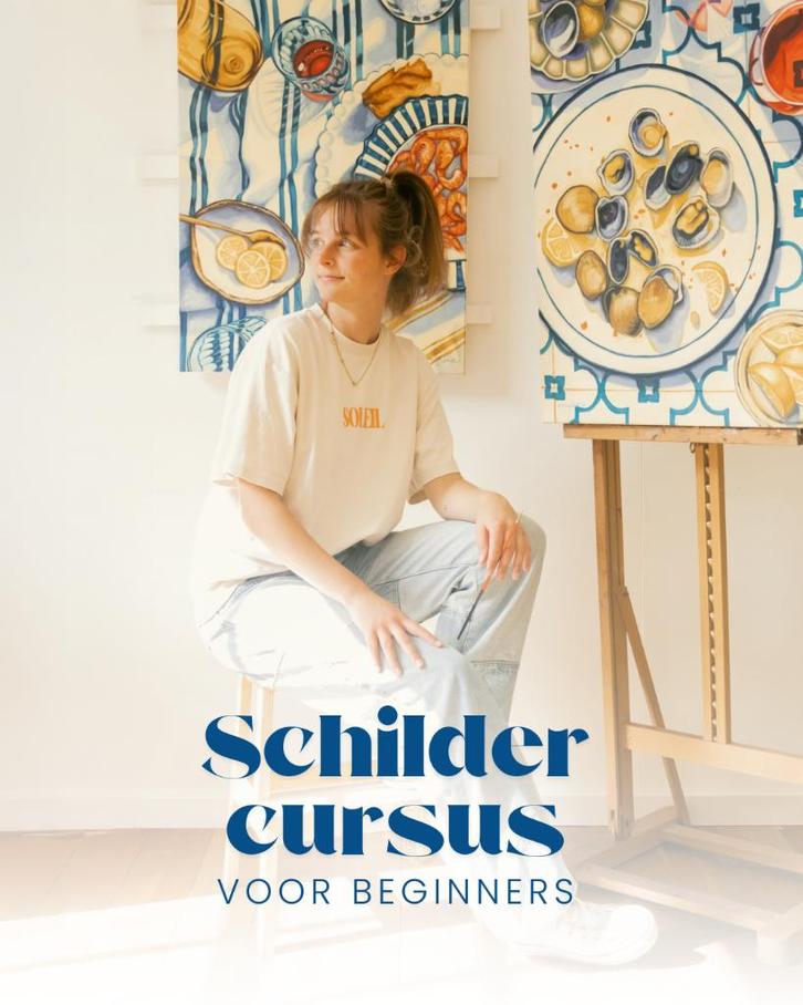 Schildercursus voor beginners in Goes, Zeeland, Hobby en Vrije tijd, Schilderen, Nieuw, Ophalen