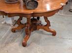 Antieke Hollandse mahoniehouten tafel €80. 75 h blad 140x110, Ophalen