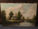 Schilderij van B.de Vries Bertha Femke Mirandolle Vintage., Antiek en Kunst, Ophalen