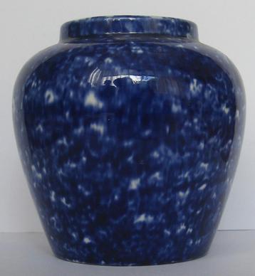 Antieke Gemberpot Blauw Gemerkt beschikbaar voor biedingen