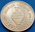 Penning Heerlen 1 KRUUKSJKE - 1998, Postzegels en Munten, Penningen en Medailles, Nederland, Overige materialen, Verzenden