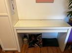 Ikea malm witte bureau / kaptafel / toilettafel zgan, Huis en Inrichting, Tafels | Kaptafels, Ophalen, Zo goed als nieuw, 50 tot 100 cm