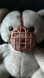 NIEUWSTAAT Muilkorf - leer en kunststof, Dieren en Toebehoren, Ophalen of Verzenden, Zo goed als nieuw