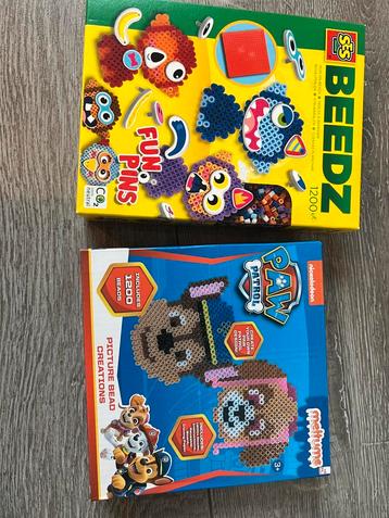2 nieuwe setjes strijkkralen paw patrol en monsters beschikbaar voor biedingen
