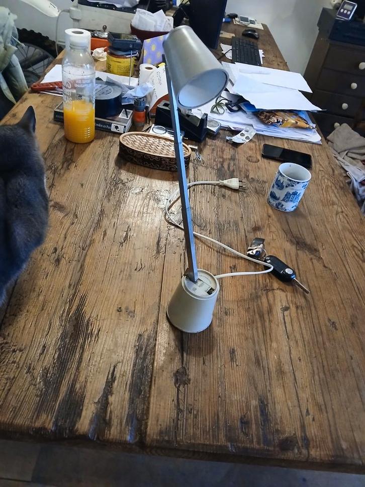 Lampette telescopische lamp - jaren 60, Antiek en Kunst, Antiek | Lampen, Ophalen of Verzenden