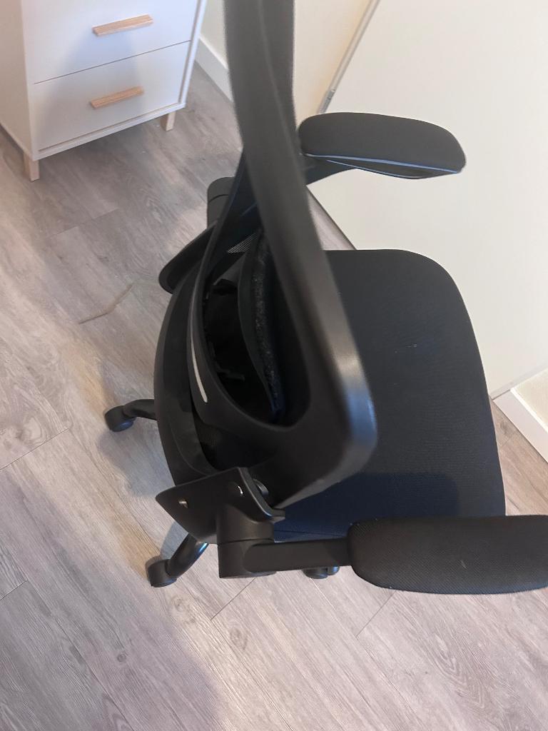Office chair black adjustable, Ophalen, Zwart, Zo goed als nieuw, Bureaustoel