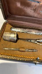 Antiek 835 zilver meesterteken HB naaigerei gehamerd zilver, Ophalen of Verzenden, Zilver