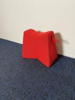 6 x Naughtone Pinch Poef, rode stoffering, design, Ophalen, Hout, Minder dan 50 cm, Gebruikt