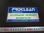 sticker St. Oedenrode PROCLEAN bv Aluminium reiniger, Ophalen, Zo goed als nieuw, Bedrijf of Vereniging