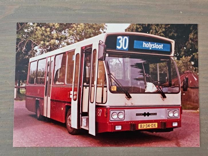 Foto BUS GVB Amsterdam 587 Holysloot, Verzamelen, Spoorwegen en Tramwegen, Gebruikt, Bus of Metro, Overige typen, Verzenden