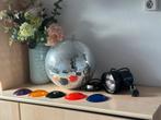 Disco bol met schijnwerper, Muziek en Instrumenten, Ophalen of Verzenden, Zo goed als nieuw, Discobol