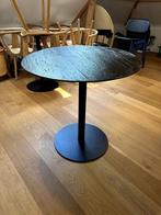 Tafel rond zwart stalen blad, Ophalen, Rond, Zo goed als nieuw, Metaal