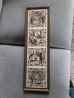2x Antiek tegeltableau in apotheek- en alchemie thema, Antiek en Kunst, Ophalen