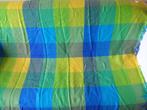 Nieuwe,geruite plaid in groen,blauw,geel,geblokt, Huis en Inrichting, Woonaccessoires | Plaids en Woondekens, Ophalen of Verzenden