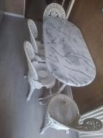 Gietijzer Tuinset, Tuin en Terras, Ophalen, Zo goed als nieuw, Tuinset, Eettafel