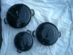pannenset bk pan metaal koken braden eten keuken decoratie, Overige materialen, Pannenset, Ophalen of Verzenden, Zo goed als nieuw