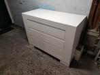 Witte commode, Ophalen, Gebruikt, 50 tot 70 cm, 100 cm of meer