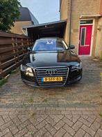 Audi A8 2.0 Tfsi 245pk Hybrid Tiptronic 2012 Bruin, Auto's, Audi, Euro 5, Beige, 4 cilinders, Leder