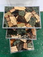 Mimiset vintage bijzettafels onyx, Ophalen, Gebruikt, Jaren 50, vintage, 55 tot 75 cm