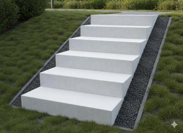 Oud-Hollandse traptrede 100x30x20cm - grijs beschikbaar voor biedingen