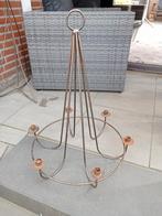 Vintage Kaarsen Hanger Metaal, Gebruikt, Ophalen of Verzenden, Metaal, Kandelaar