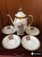 Mooie set retro porseleinen mokka / theerservies, Antiek en Kunst, Antiek | Servies los, Ophalen of Verzenden